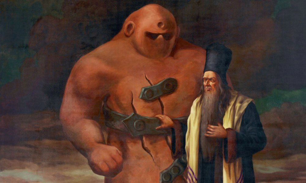 A Golem from Jewish Mythology.
Depiction of Mythical history of Artificial Intelligence.
https://mythus.fandom.com/wiki/Golem_of_Prague?file=Golem.jpeg